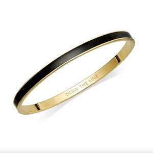 Kate Spade Black and Draw the Line Bangle